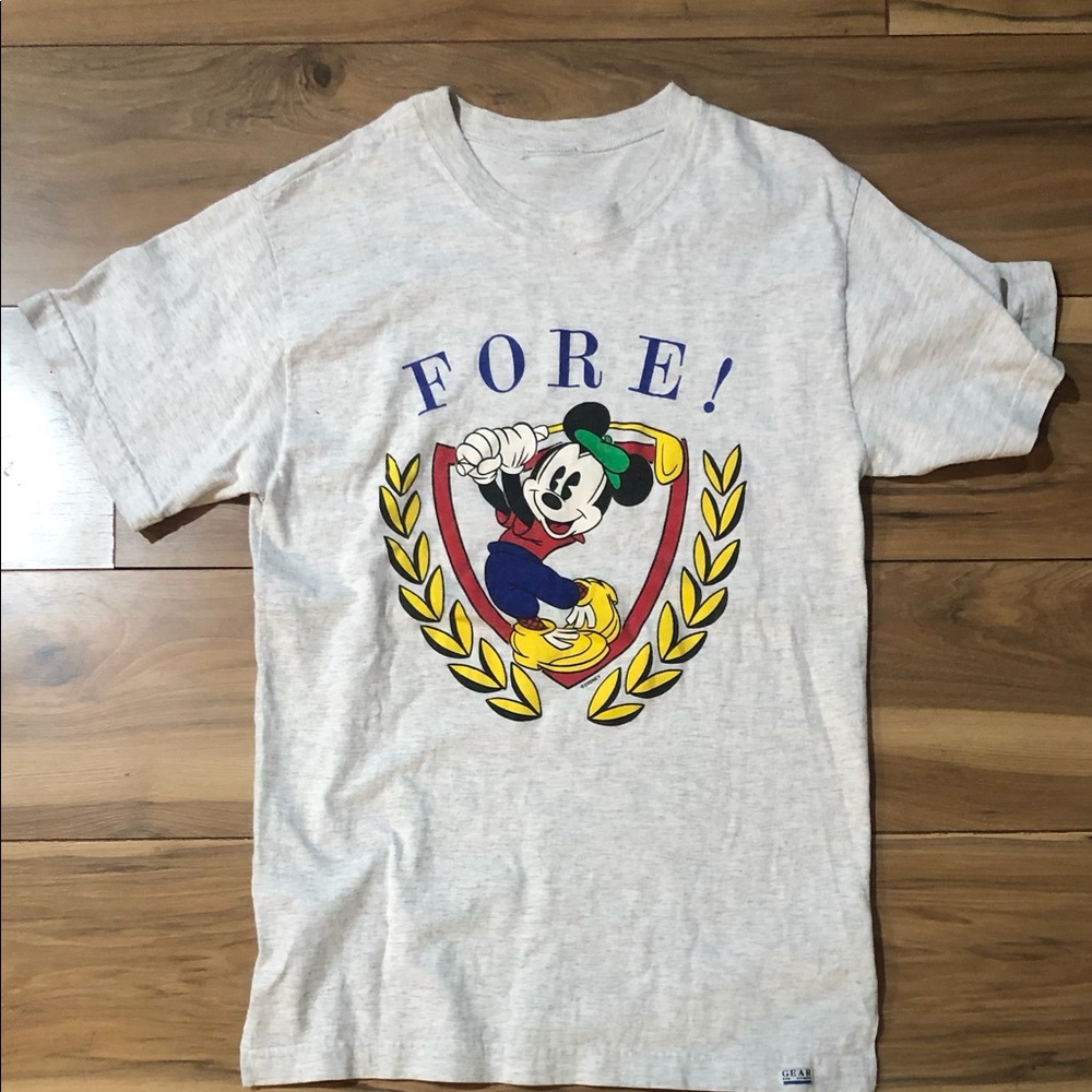 Vintage Mickey Golf Tee Men’s size Large